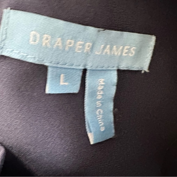 Draper James  Navy Long Sleeve Lindsay Shift Mini Dress - Picture 8 of 16